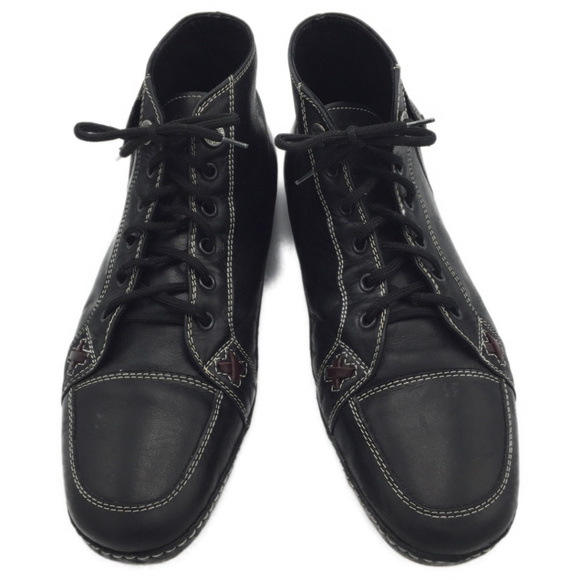 Gordon Rush Men Italian Ankle Boots Black Size 10 - Picture 2 of 8